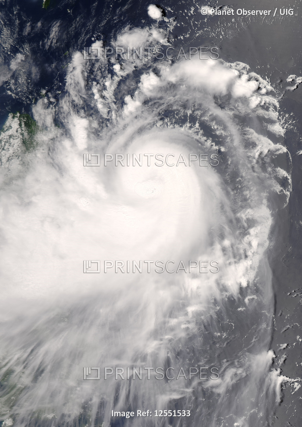 Typhoon Nuri, Western Pacific, Asia, On 19/08/2008, True Colour Satellite Image. Typhoon Nuri on 19 