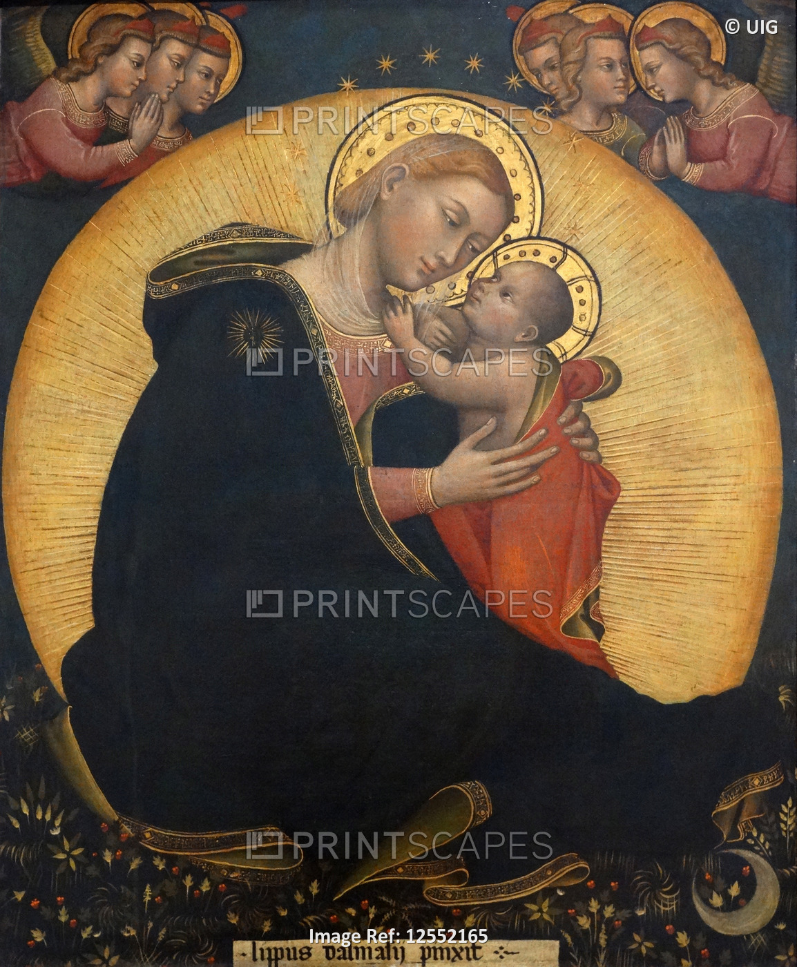 Painting titled 'The Madonna of Humility' by Lippo di Dalmasio