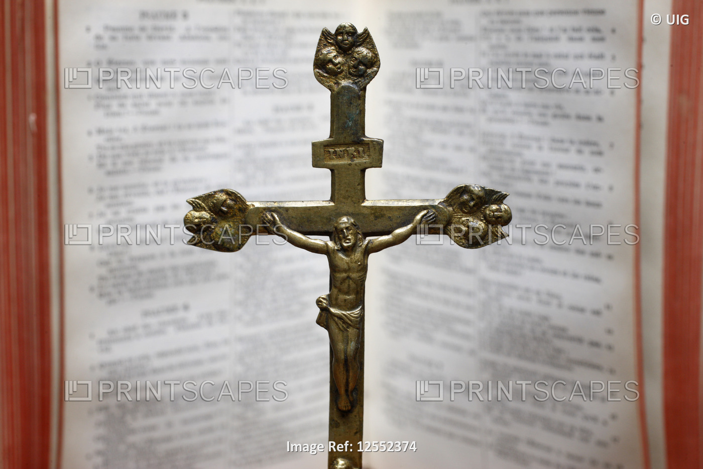 Crucifix and bible