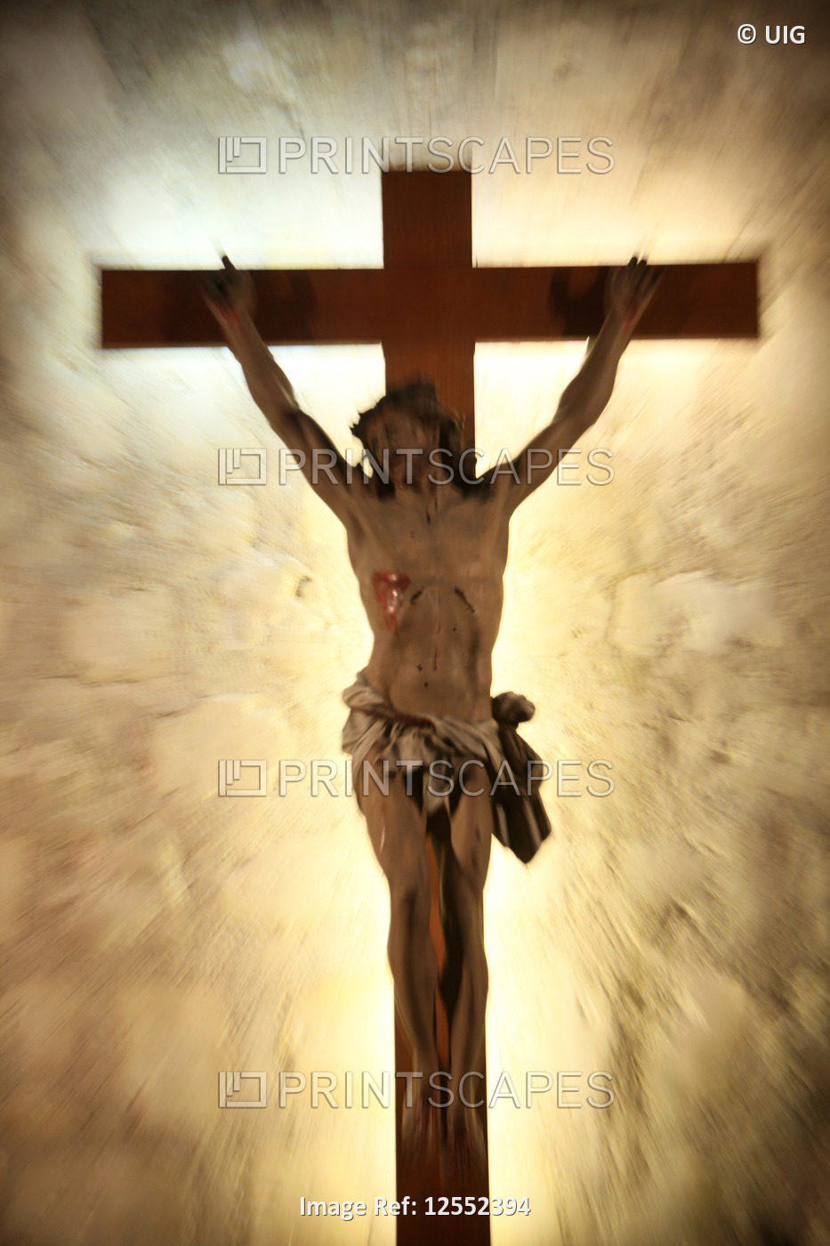 Statue of Christ on the cross. 