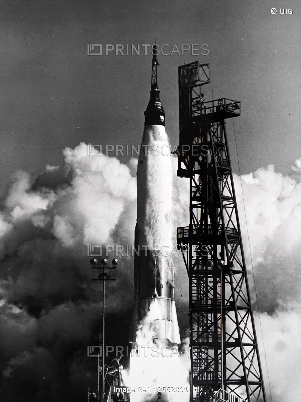 Photograph taken during the launch of Mercury-Atlas 8, 20th century