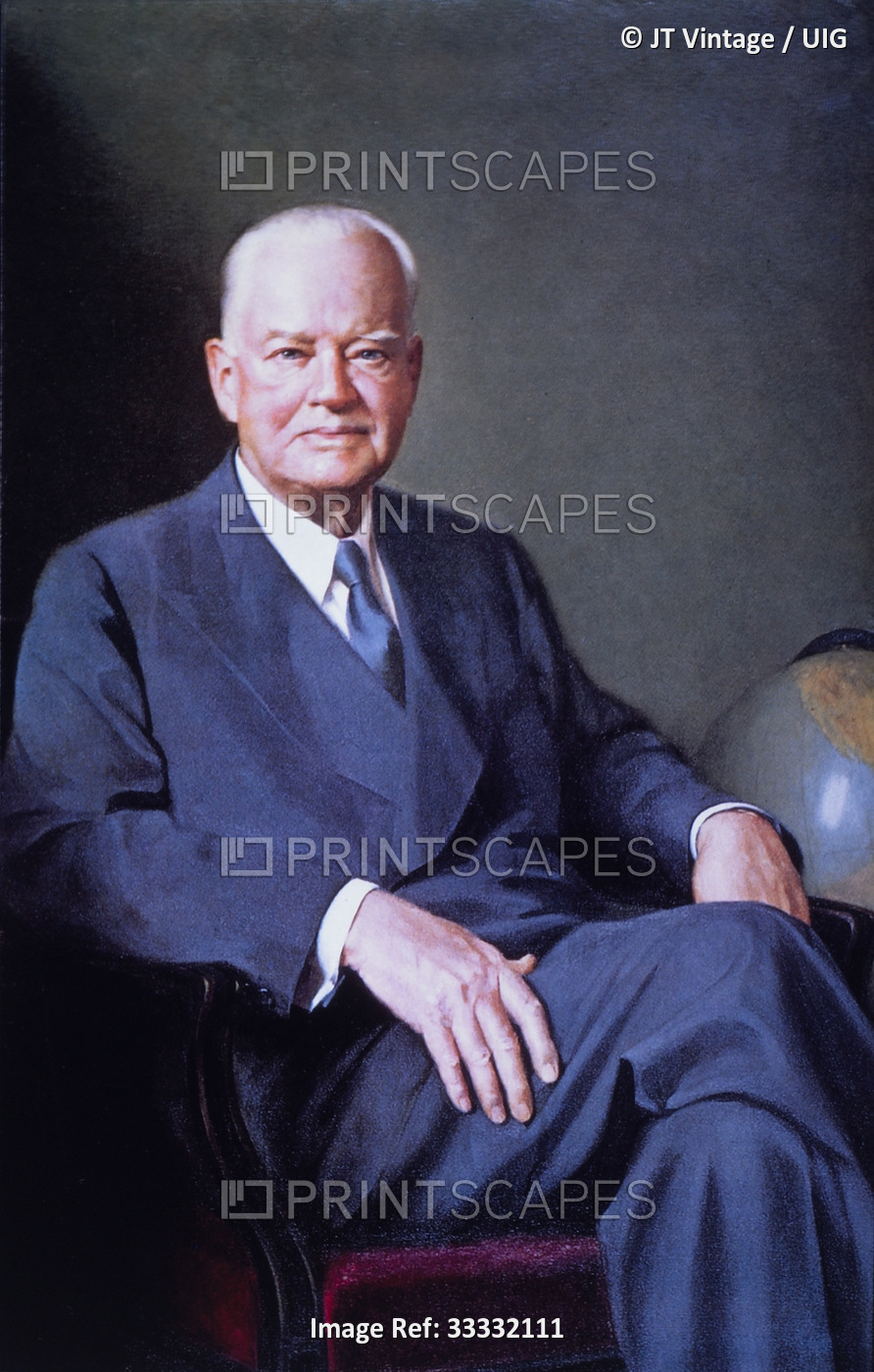 Herbert Hoover (1874-1964), 31st President of the United States of America, ...