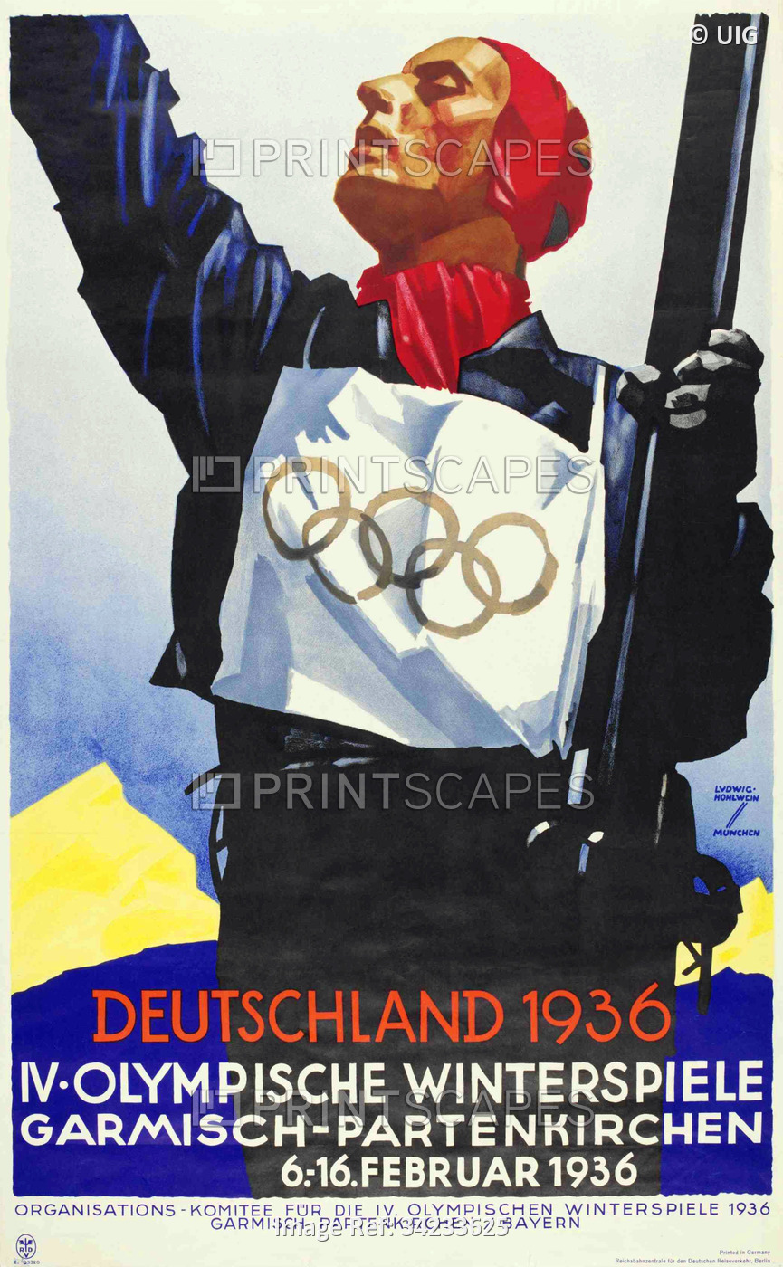 Germany: Poster for the 1936 Winter Olympics, Germany, 1936